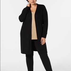 JM Collection Laceup Duster Sweater Cardigan